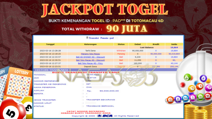 bukti jp naga303 #11 bukti jp naga303 #11