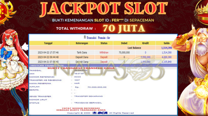 BUKTI JACKPOT NAGA303 #116 BUKTI JACKPOT NAGA303 #116
