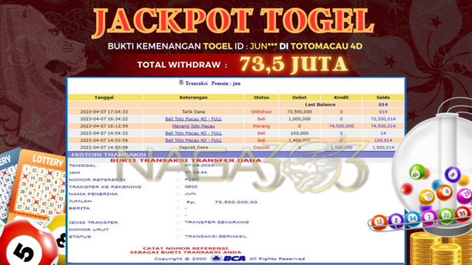 bukti jp naga303 #71 bukti jp naga303 #71