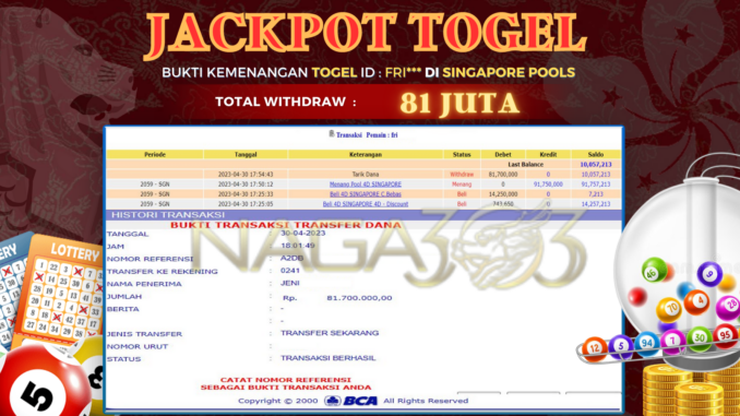 bukti jp naga303 #141 bukti jp naga303 #141