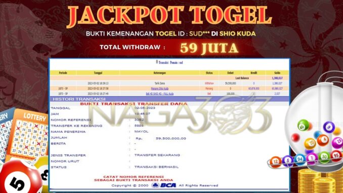 bukti jp naga303 #144 bukti jp naga303 #144