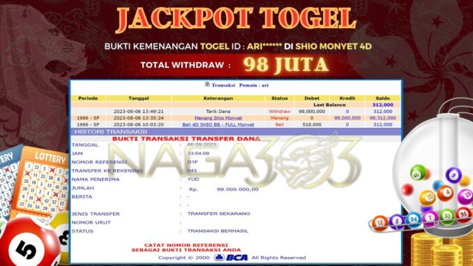 bukti jp naga303 #467 bukti jp naga303 #467