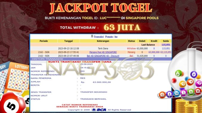 bukti jp naga303 #605 bukti jp naga303 #605