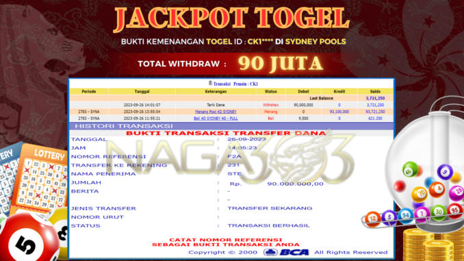 bukti jp naga303 #611 bukti jp naga303 #611
