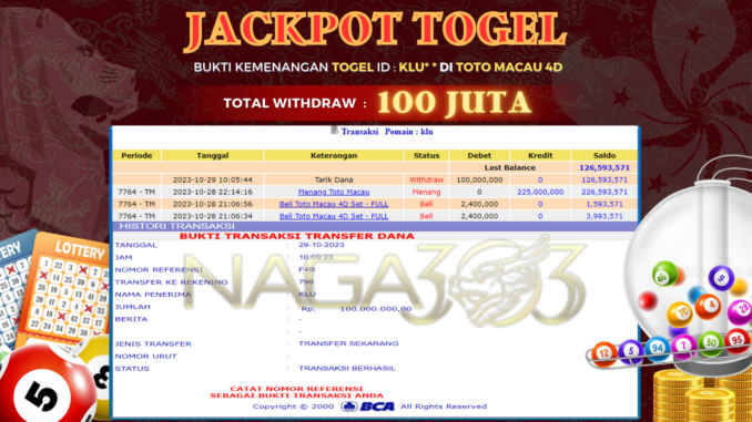 bukti jp naga303 #630 bukti jp naga303 #630