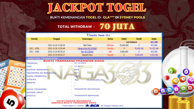 bukti jp naga303 #626 bukti jp naga303 #626