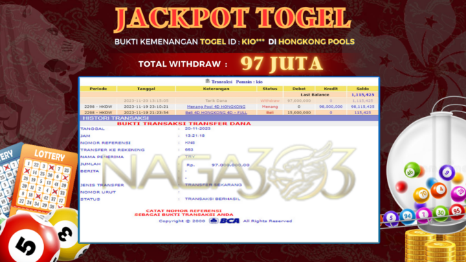 bukti jp naga303 #685 bukti jp naga303 #685