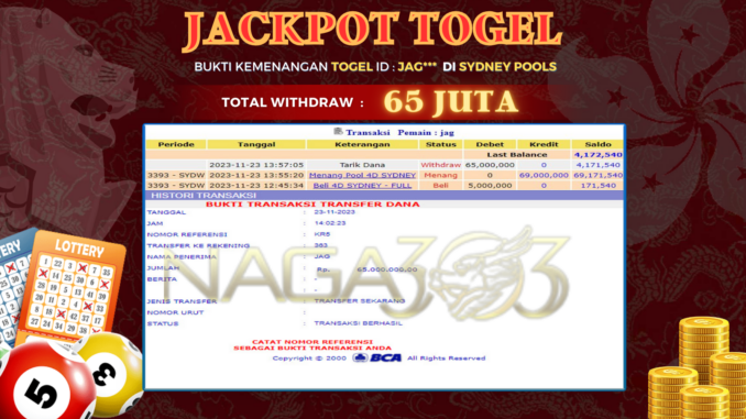 bukti jp naga303 #691 bukti jp naga303 #691
