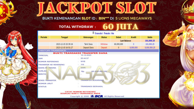 BUKTI JP NAGA303 #743 BUKTI JP NAGA303 #743