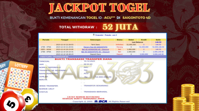 bukti jp naga303 #730 bukti jp naga303 #730