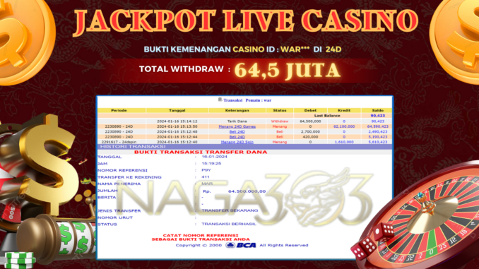 NG JP LIVE CASINO MALAM