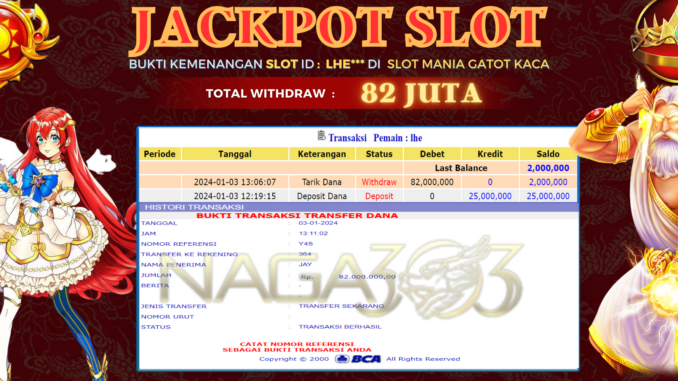 BUKTI JP NAGA303 #784 BUKTI JP NAGA303 #784